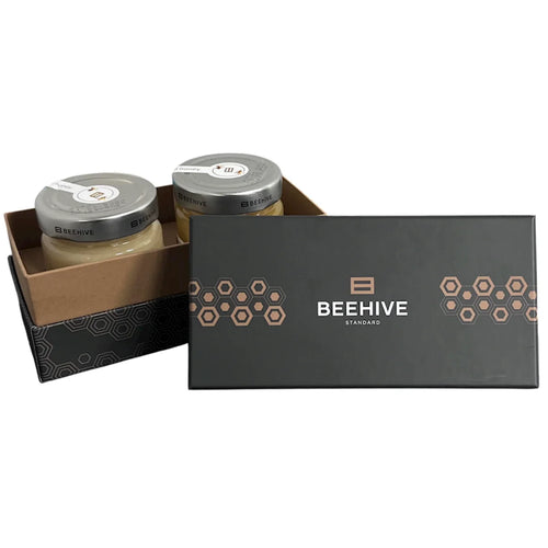 HONEY XMAS GIFT HAPPY HOLIDAYS 6/500GR BEEHIVE UKRAINE #27