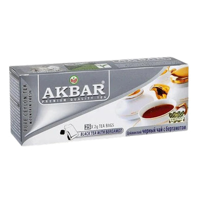 TEA AKBAR BLACK EARL GREY MOUNTAIN FRESH 24/(25X2GR) SRI-LANKA