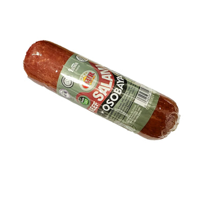 BEEF OSOBAYA SALAMI CHUNK (SHORT) 12/0.85LB EMIR HALAL  BY LB