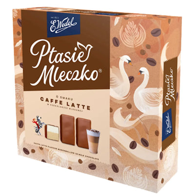 CANDIES BOXED PTASIE MLECZKO CAFFE LATTE FLAVOR IN MILK CHOCO 18/340GR E.WEDEL N2100097
