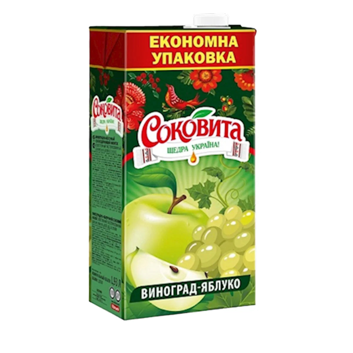 JUICE APPLE&GRAPE 12/0.95L SOKOVITA