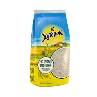 RICE ROUND-GRAIN POLISHED 20/800GR HUTOROK UKRAINE