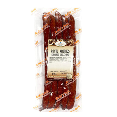 KABANOSY ROYAL/KROLEWSKI 1/0.5LB PRE PACK ANDY'S N1207