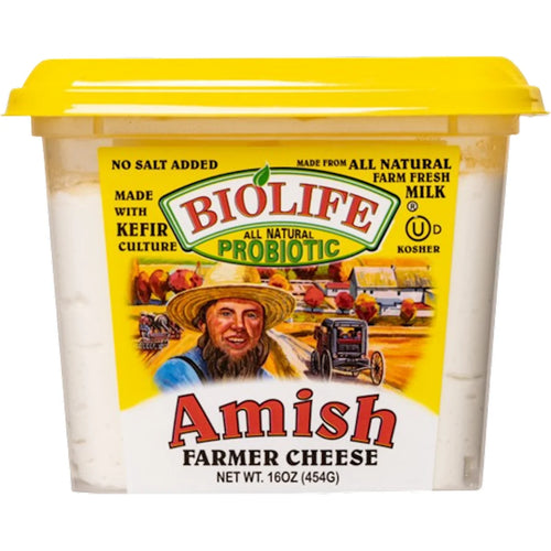 FARMER CHEESE AMISH W/PROBIOTIC 12/454GR BIOLIFE