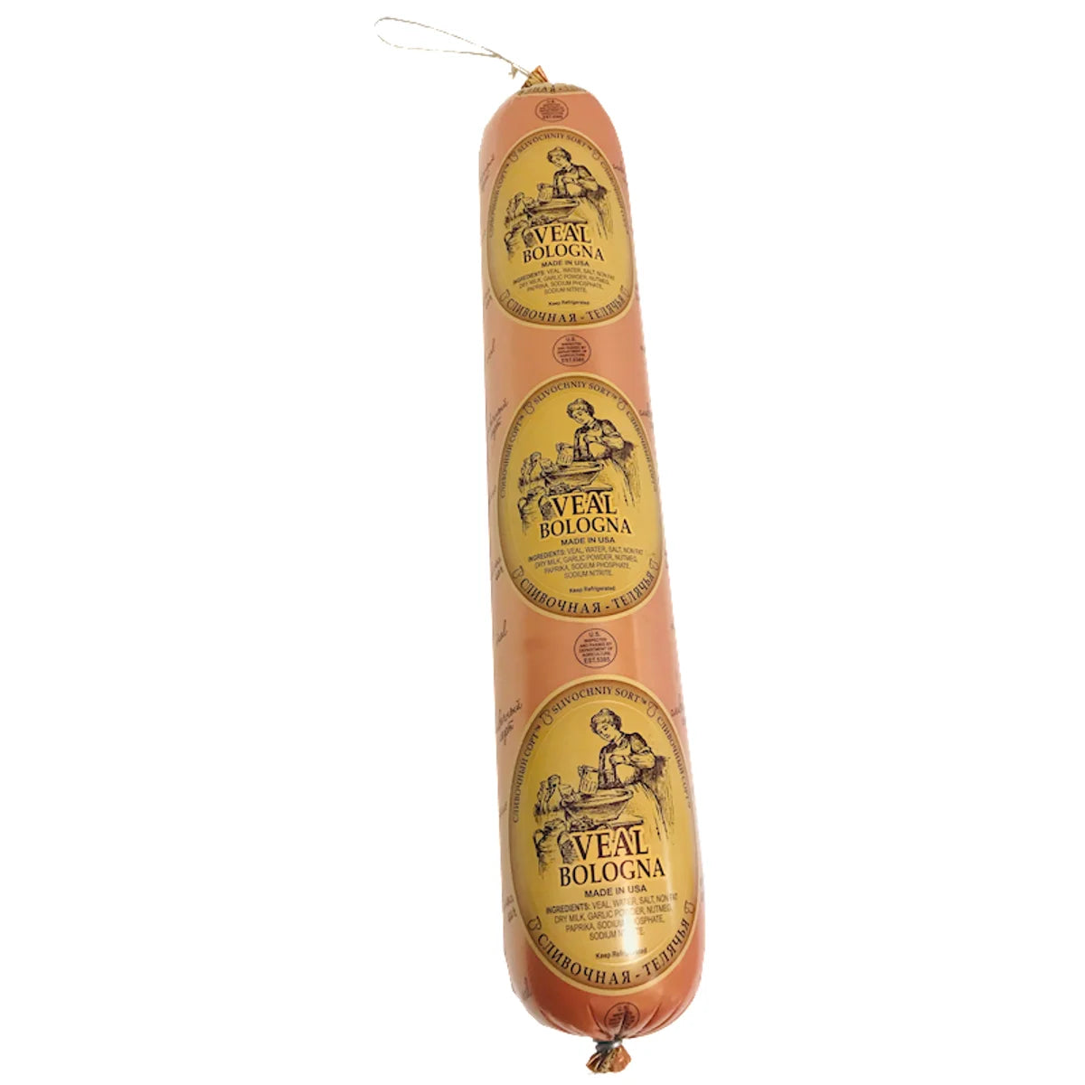 BOLOGNA VEAL SLIVOCHNAYA NARROW 8/30LB N91636