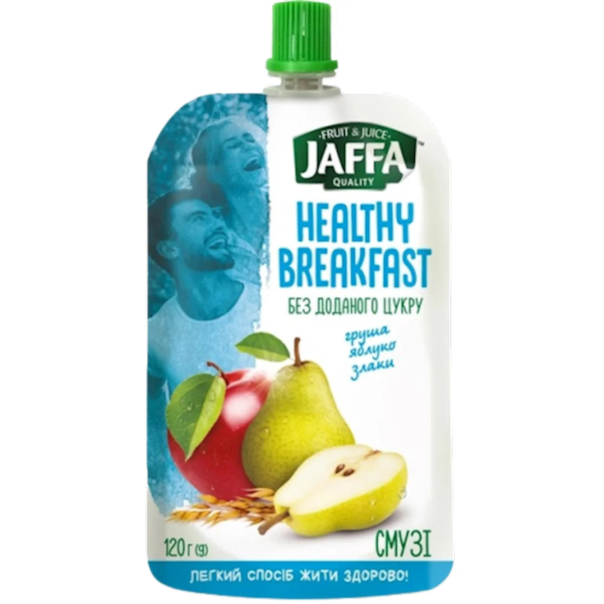 SMOOTHIE PUREE HEALTHY BREAKFAST PEAR&APPLE W/CEREALS 10/120GR JAFFA