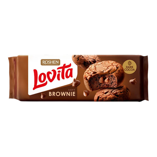 COOKIES BROWNIE W/COCOA LOVITA 21/152GR ROSHEN N6454