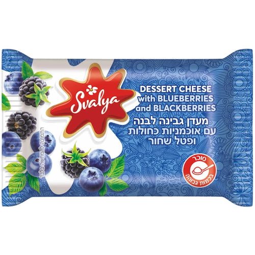 CHEESE DESSERT W/BLUEBERRY&BLACKBERRY 5% 6/100GR SVALIA NSV211 (12)