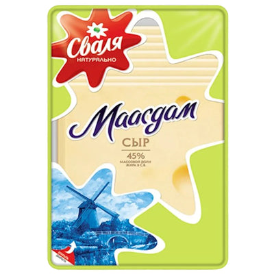 CHEESE MAASDAM SLICED 45% 18/150GR SVALIA LITHUANIA SV130