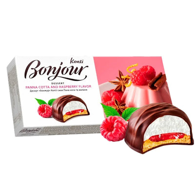DESSERT COOKIES W/PANNA COTTA&RASPBERRY FLAVOR 9/232GR BONJOUR UKRAINE N8298