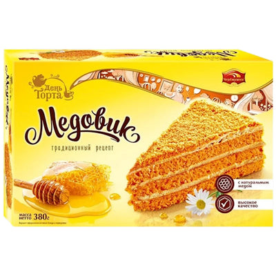 CAKE MEDOVIK TRADITIONAL LAYERED HONEY 6/380GR CHEREMUSHKI RUSSIA N43