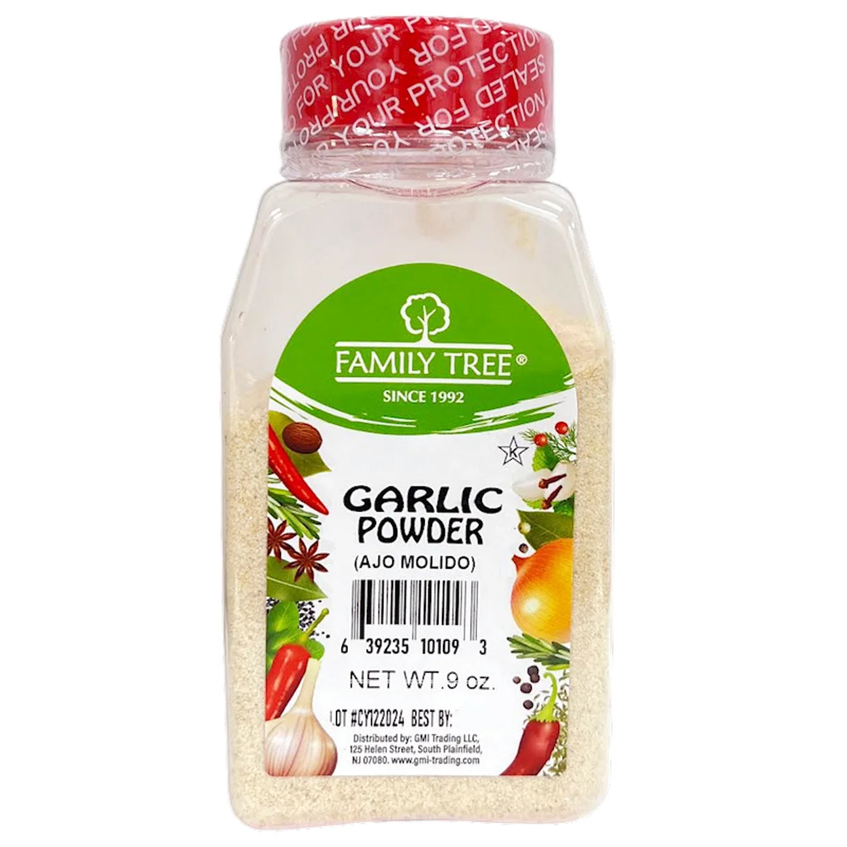 GARLIC POWDER 12/9OZ FAMILY TREE