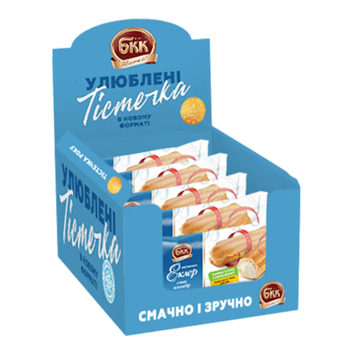 ECLAIRS VANILLA W/PLOMBIR FLAVOR 4/(10X40GR) BKK UKRAINE N5823