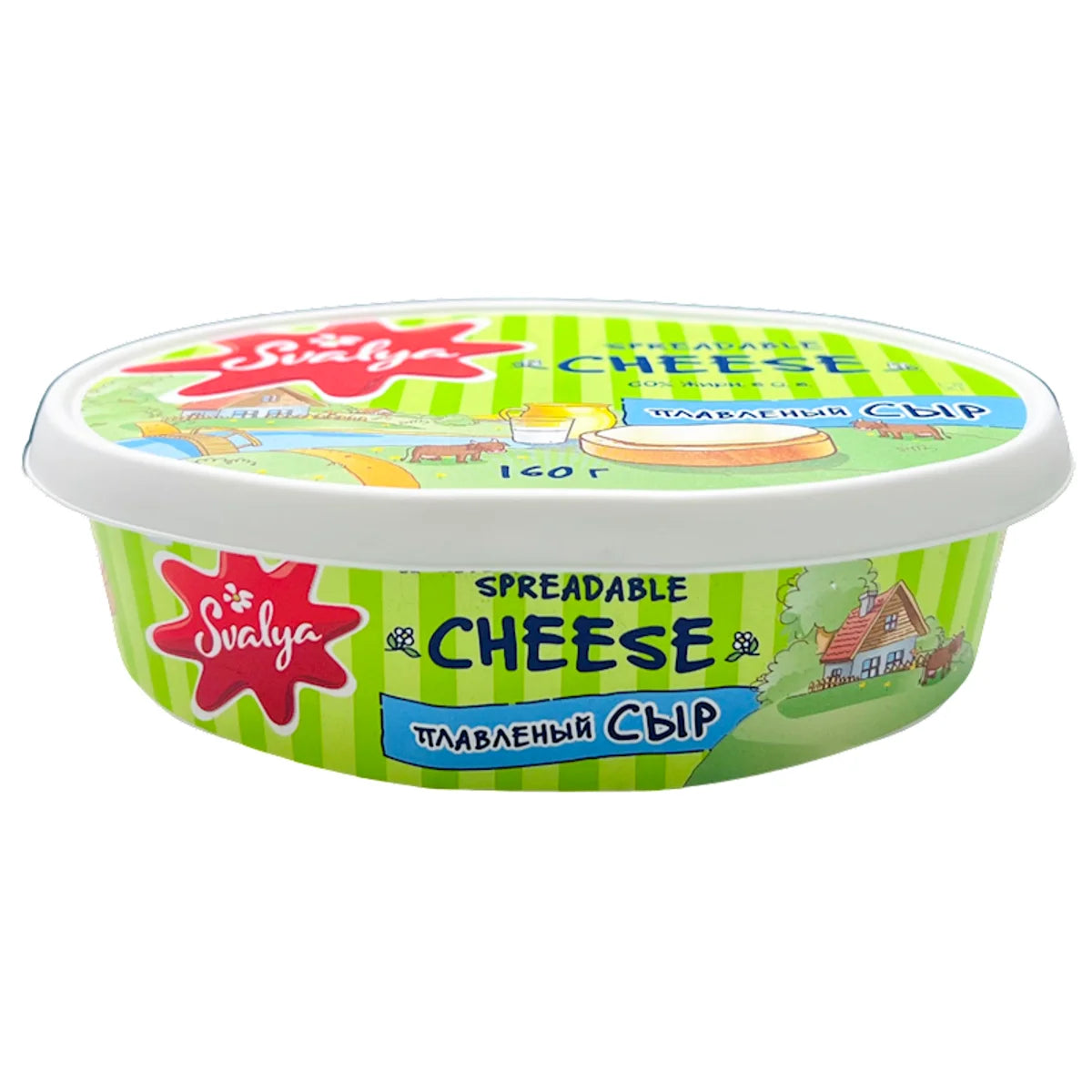 SPREADABLE CHEESE MELTED 60% 6/160GR SVALIA  LITHUANIA SV191