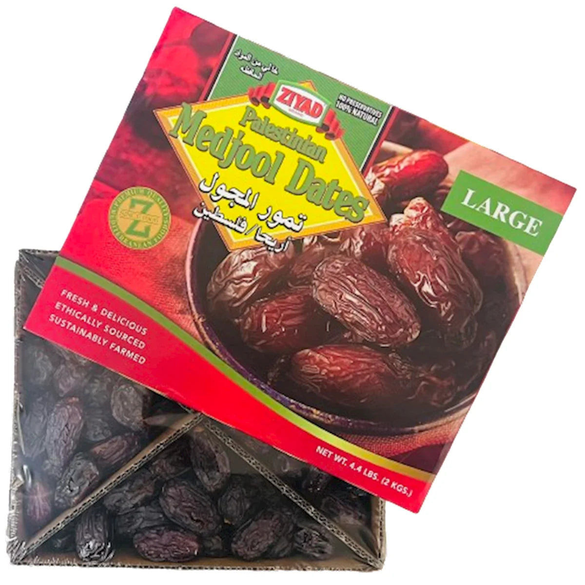 DRIED DATES MEDJOOL LARGE 1/4.4LB ZIYAD NA0398F
