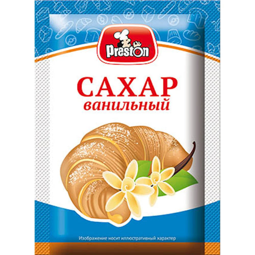 SUGAR VANILLA 40/15GR PRESTON RUSSIA NA33328