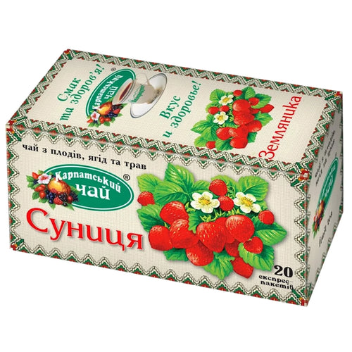 TEA STRAWBERRY 36/(20X2GR) CARPATHIAN TEA UKRAINE