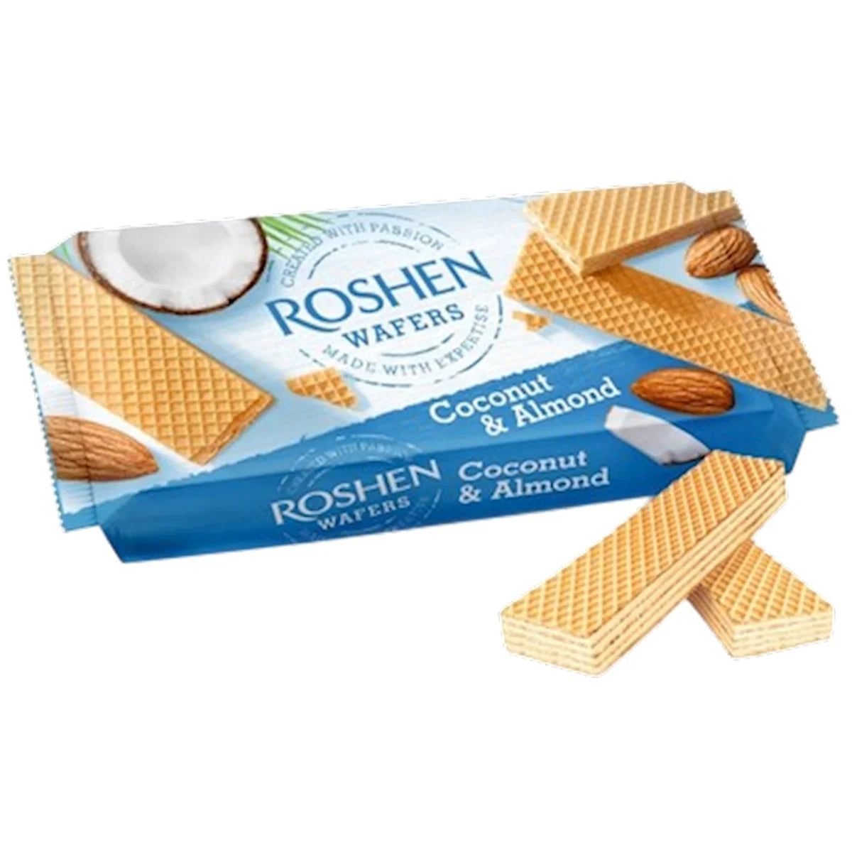 WAFFLES W/COCONUT&ALMOND FLAVOR 16/216GR ROSHEN N0995