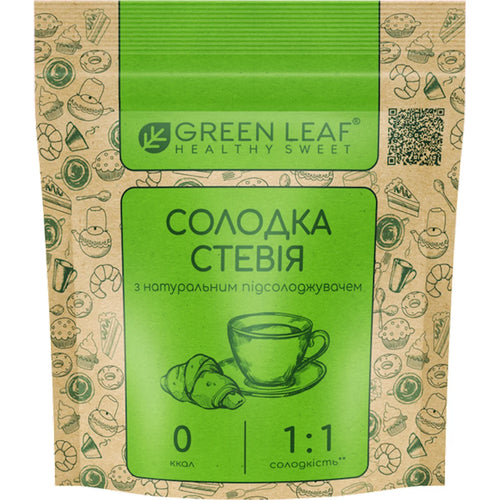 STEVIA SWEETENER 1:1 12/100GR GREEN LEAF UKRAINE