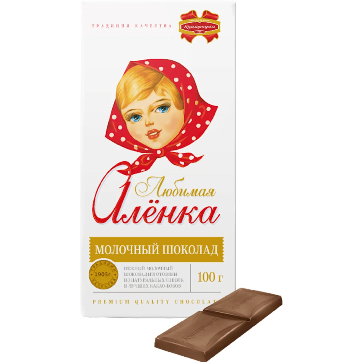 CHOCOLATE BAR LUBIMAYA ALENKA  20/100GR KOMMUNARKA N191