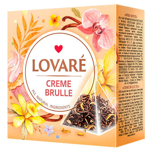 TEA CREME BRULEE PYRAMIDS 12/(15X2GR) LOVARE
