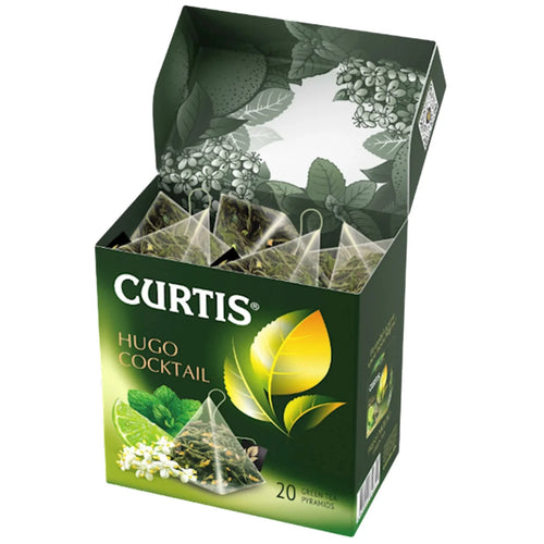TEA CURTIS GREEN HUGO COCKTAIL PYRAMIDS 12/(20X1.8GR) CURTIS N29018