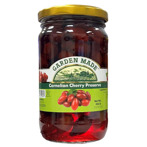 PRESERVES CORNELIAN CHERRY (KIZIL) 12/430GR GARDEN MADE N30