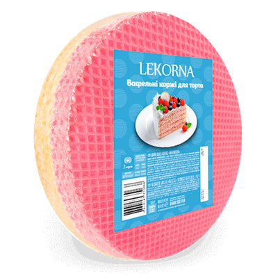 LAYERS RASPBERRY PLAIN FOR CAKE WAFFLE 16/90GR LEKORNA N04270