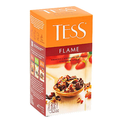TEA  HERBAL FLAME STRAWBERRY 10/(25X2GR) TESS 0651-10
