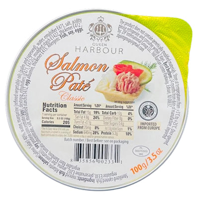 PATE SALMON CLASSIC 24/100GR QUEEN HARBOUR