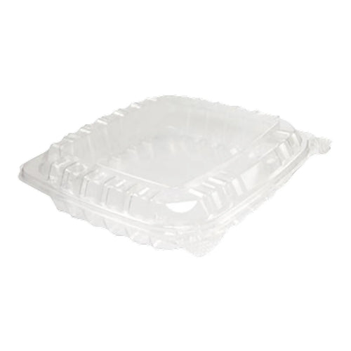 CONTAINER SQUARE C89 8(1/4)X8(1/4)X2 CLEAR SEAL W/HINGED LID (2X125) NC89PST1