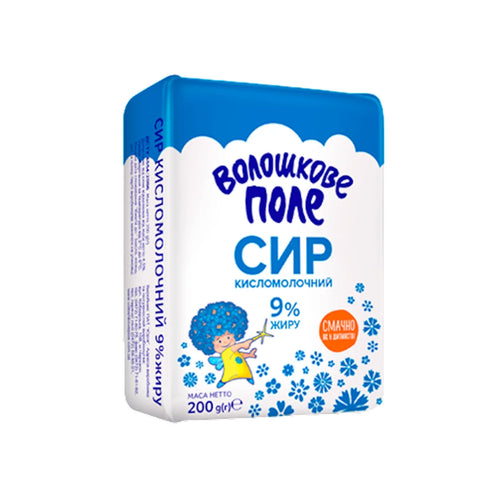 COTTAGE CHEESE 9% 20/200GR VOLOSHKOVE POLE N6450