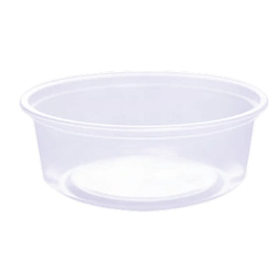 CONTAINER ROUND SMALL PLASTIC  CLEAR 500/8OZ HOME FRESH N22369