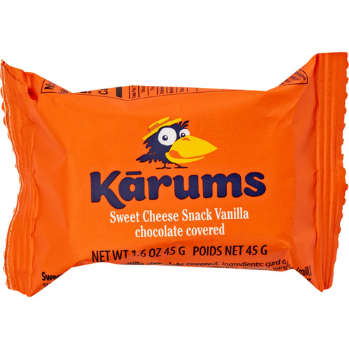 CHEESE BAR VANILLA CHOCOLATE GLAZED 20/45GR KARUMS N51252