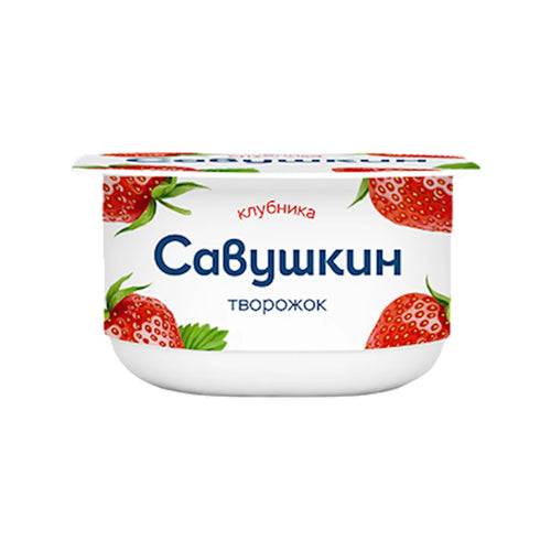 DESSERT STRAWBERRY CURD 3.5% 8/120GR SAVUSHKIN PRODUCT N2723