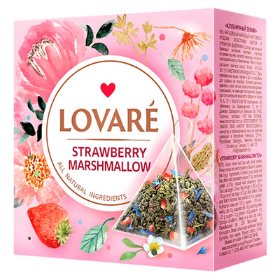 TEA STRAWBERRY PYRAMIDS 12/(15X2GR) LOVARE