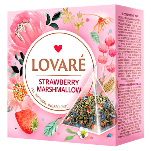 TEA STRAWBERRY PYRAMIDS 12/(15X2GR) LOVARE