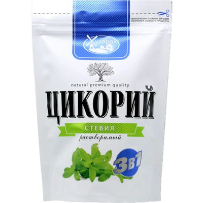 CHICORY POWDER W/CREAM FLAVOR&STEVIA BABUSHKIN HUTOROK 12/130GR N10447 RUSSIA