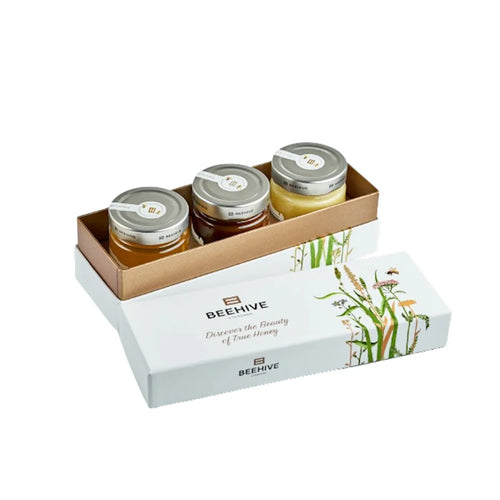 HONEY WHITE GIFT BOX DISCOVER THE BEAUTY OF SPRING 4/750GR BEEHIVE UKRAINE #5