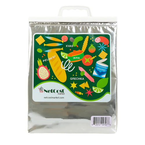 BAG FOIL HOT&COLD REUSABLE W/HANDLES HOLD 80/30LB NETCOST (33wX18hX40cm)