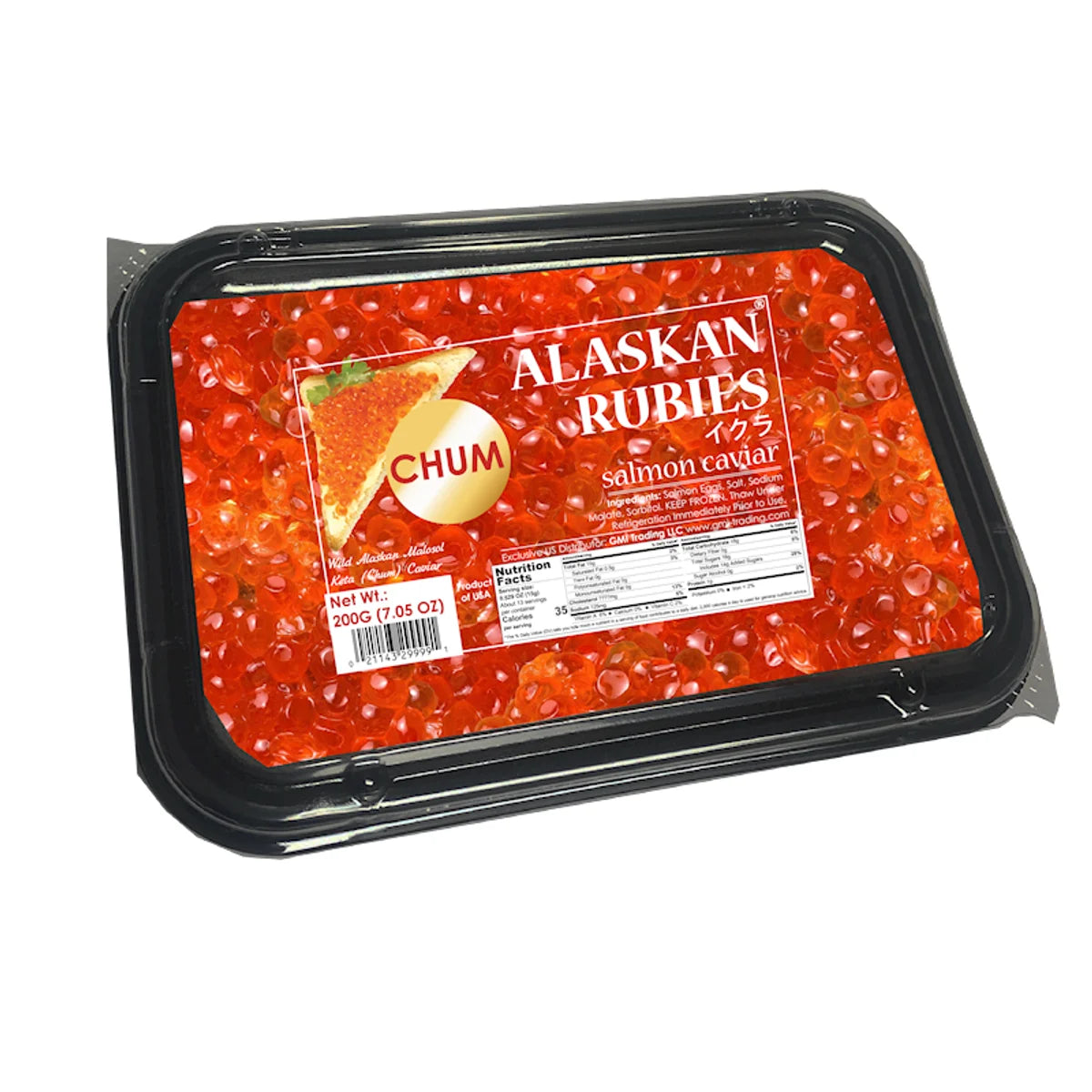CAVIAR RED ALASKAN RUBIES CHUM  1/200GR TRAY(30)