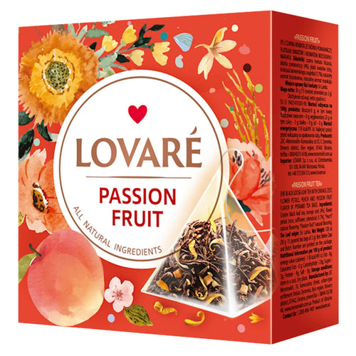 TEA PASSION FRUIT PYRAMIDS 12/(15X2GR) LOVARE