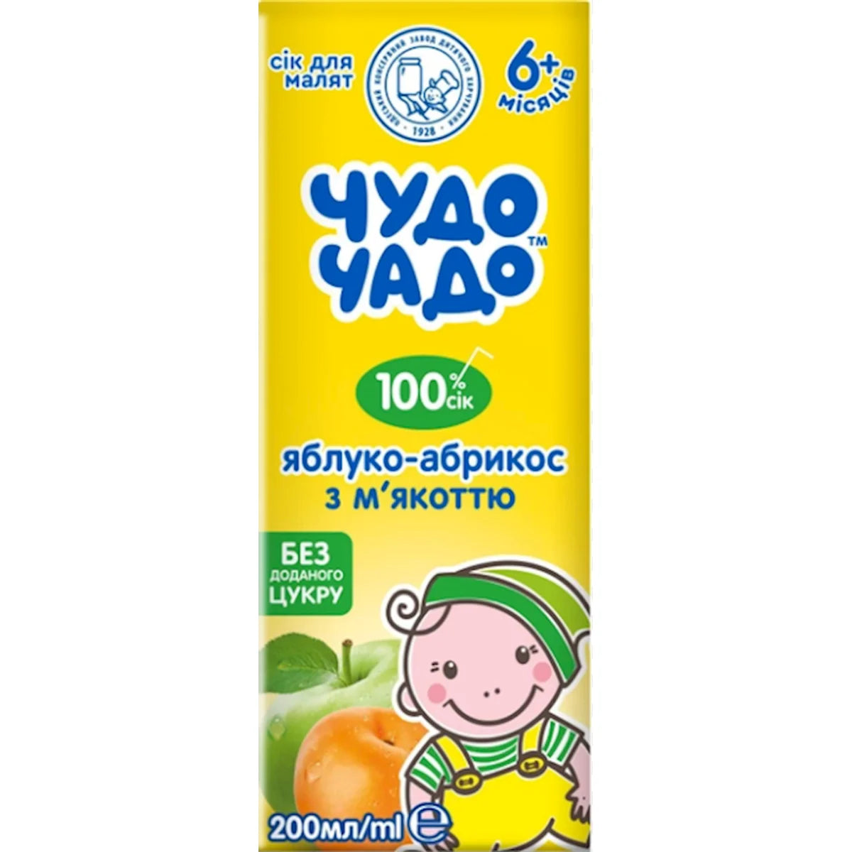 JUICE APPLE&APRICOT W/PULP 18/0.2L CHUDO CHADO