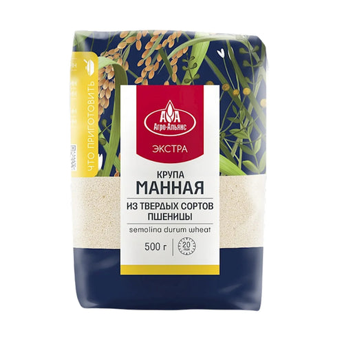SEMOLINA DURUM WHEAT 8/500GR AGRO-ALLIANCE EXTRA