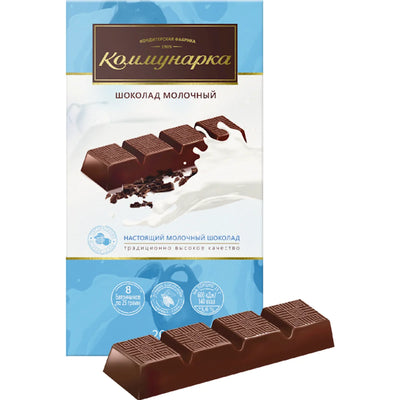 CHOCOLATE BAR MILK 17/200GR KOMMUNARKA N183