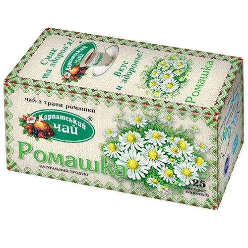 TEA CHAMOMILE 36/(25X1GR) CARPATHIAN TEA UKRAINE