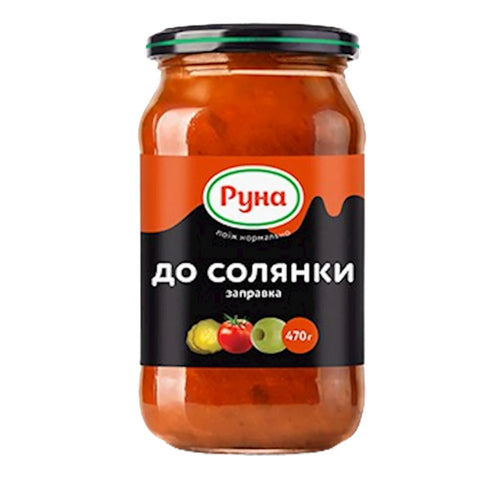 ZAPRAVKA FOR SOLYANKA SOUP GLASS 12/470GR RUNA UKRAINE