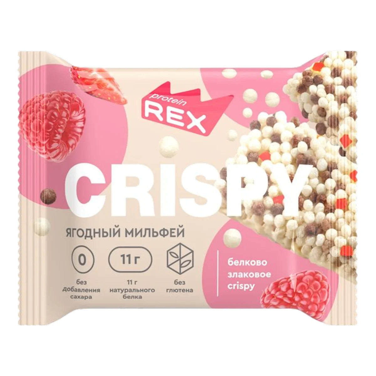 CRISPBREAD PROTEIN CEREAL BERRY MILLE-FEUILLE 12/55GR PROTEIN REX