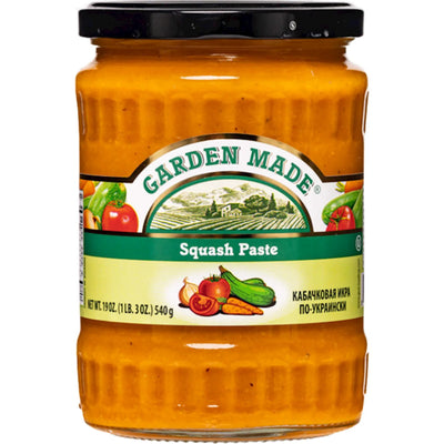 SQUASH PASTE UKRAINIAN STYLE 12/19OZ GARDEN MADE BULGARIA N04688