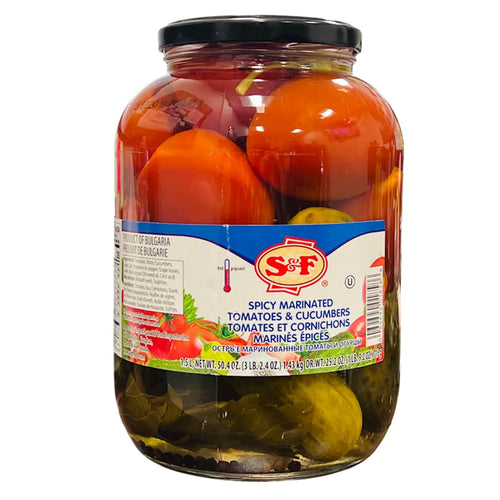 ASSORTY TOMATOES&CUCUMBERS MARINATED SPICY 6/1.5L S&F